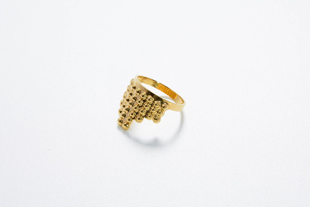 Ring Tusci Volterra aus Gold poliert