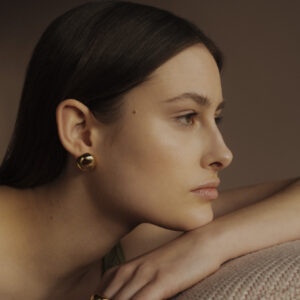 Boule Ear studs gold